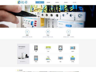 维修类网站建设-电器维修-各类维修网页设计制作案例